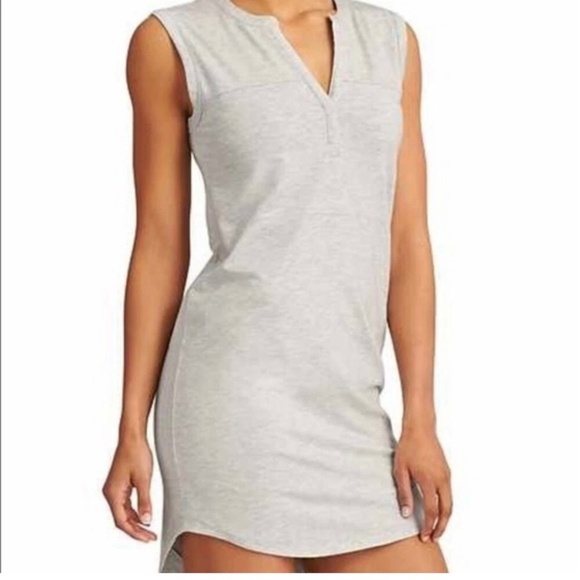 Athleta Women's Hayden Shift Dress Light Gray Soft Jersey Lined Sleeveless Small - Picture 1 of 12